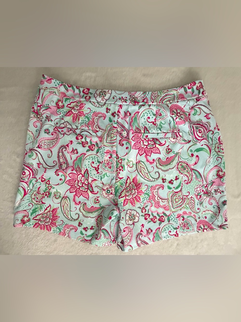 Dear Scarlett NWT Sun Cool Multi Color Stretch Floral Paisley Shorts - Picture 3 of 16